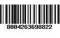 Código de Barras 8004263698822