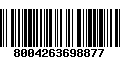 Código de Barras 8004263698877