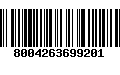 Código de Barras 8004263699201