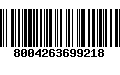 Código de Barras 8004263699218