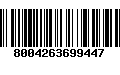 Código de Barras 8004263699447