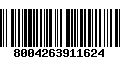 Código de Barras 8004263911624