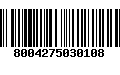 Código de Barras 8004275030108