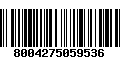 Código de Barras 8004275059536