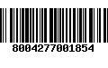 Código de Barras 8004277001854