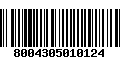 Código de Barras 8004305010124