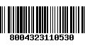 Código de Barras 8004323110530