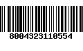 Código de Barras 8004323110554