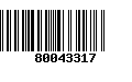 Código de Barras 80043317