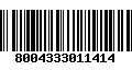 Código de Barras 8004333011414