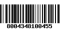 Código de Barras 8004348100455