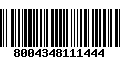 Código de Barras 8004348111444