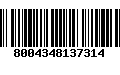 Código de Barras 8004348137314