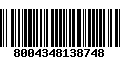 Código de Barras 8004348138748