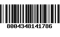 Código de Barras 8004348141786