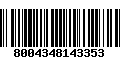 Código de Barras 8004348143353