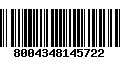 Código de Barras 8004348145722