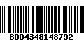 Código de Barras 8004348148792