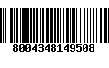 Código de Barras 8004348149508