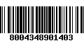 Código de Barras 8004348901403