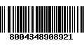 Código de Barras 8004348908921