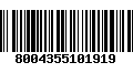 Código de Barras 8004355101919