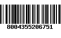 Código de Barras 8004355206751