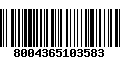 Código de Barras 8004365103583