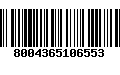 Código de Barras 8004365106553