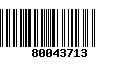 Código de Barras 80043713