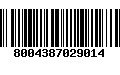 Código de Barras 8004387029014