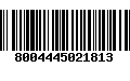 Código de Barras 8004445021813