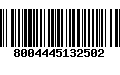 Código de Barras 8004445132502