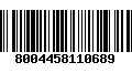 Código de Barras 8004458110689