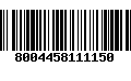 Código de Barras 8004458111150