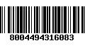 Código de Barras 8004494316083