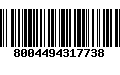 Código de Barras 8004494317738