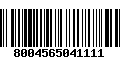 Código de Barras 8004565041111