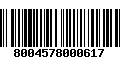 Código de Barras 8004578000617