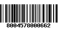 Código de Barras 8004578000662