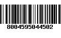 Código de Barras 8004595044502