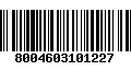 Código de Barras 8004603101227