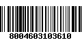 Código de Barras 8004603103610