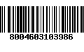 Código de Barras 8004603103986