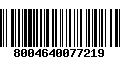 Código de Barras 8004640077219