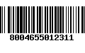 Código de Barras 8004655012311