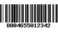 Código de Barras 8004655012342