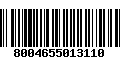 Código de Barras 8004655013110