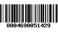 Código de Barras 8004690051429