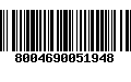 Código de Barras 8004690051948